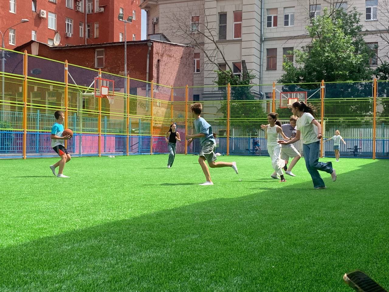 Подвижные игры на спортивной площадке