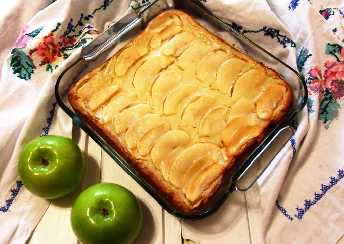 Пошаговый рецепт закрытого пирога со свежими яблоками
