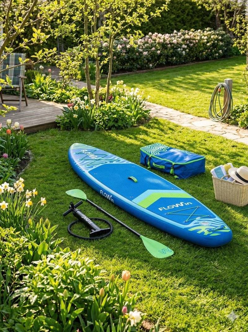 Комплект сапборда Flowin — доска, рюкзак, насос, весло