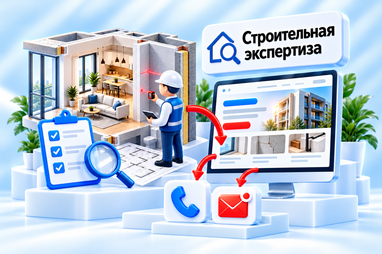 Строительная экспертиза — иллюстрация проекта