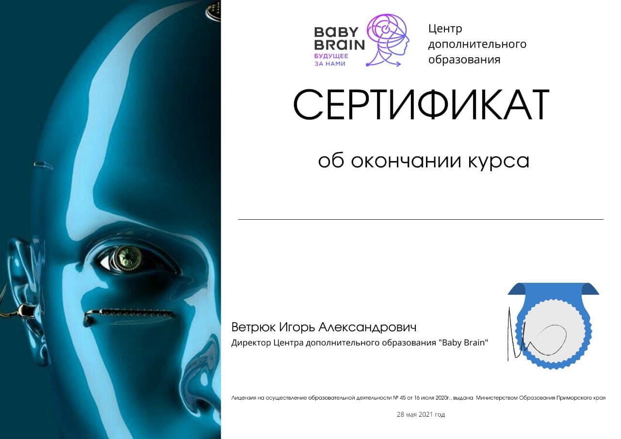лицензированный образовательный центр baby brain