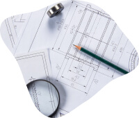 Фотография чертежей торгового оборудования