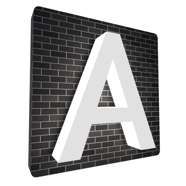 Буква с двойной подсветкой