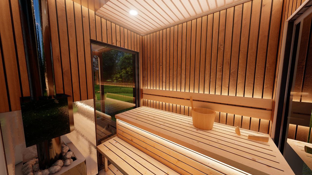 Жилой модуль в Лабинске баня