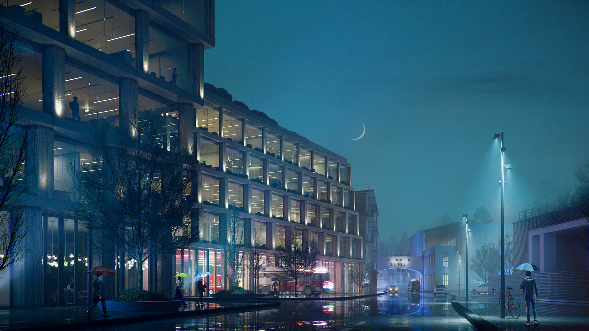 Central Fire Station in Náchodby Vesna Visual. Architecture Visualisation