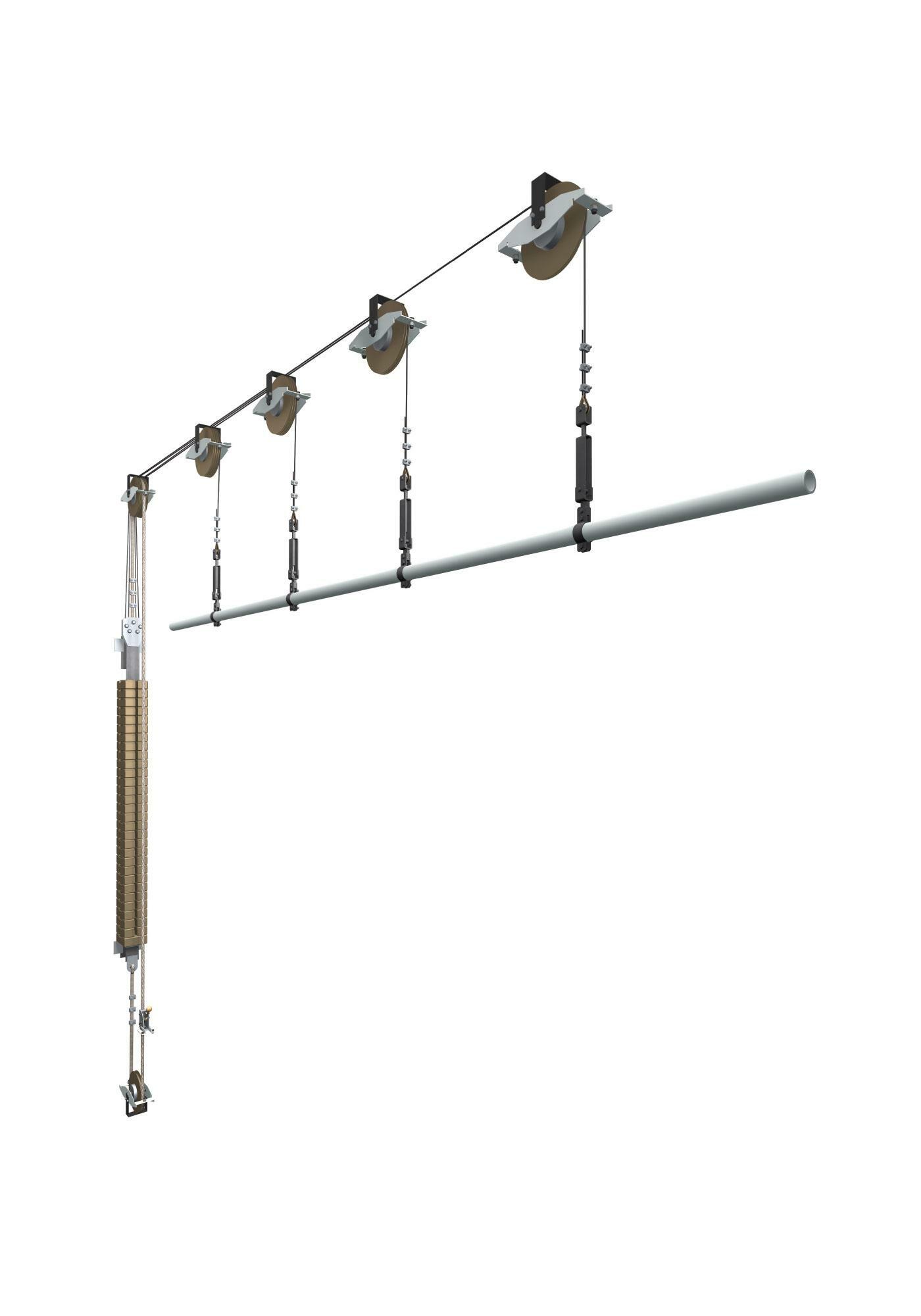 Декорационный сценический подъем, штанкеты сцены, виды