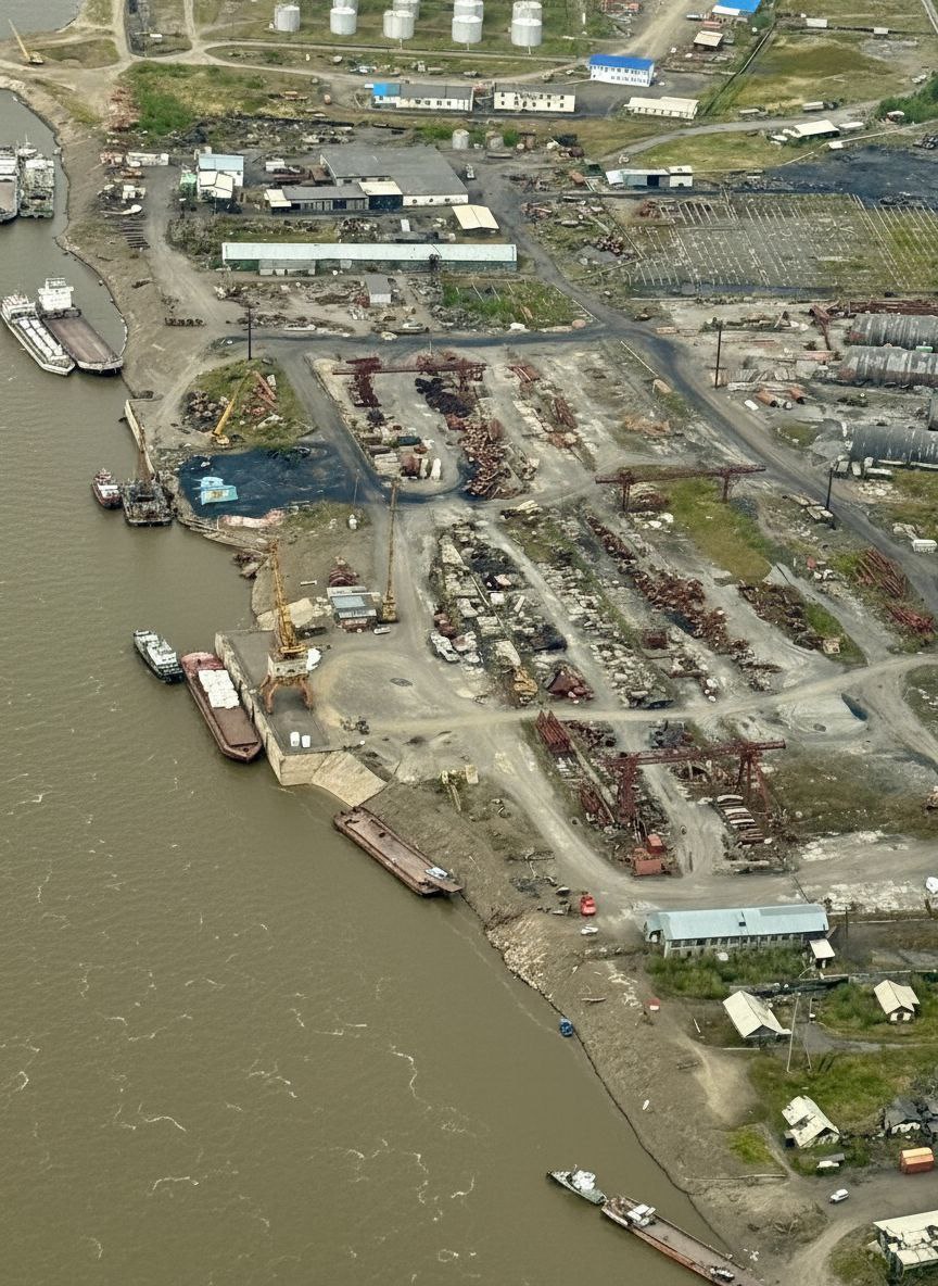 Работа порта Усть-Куйга