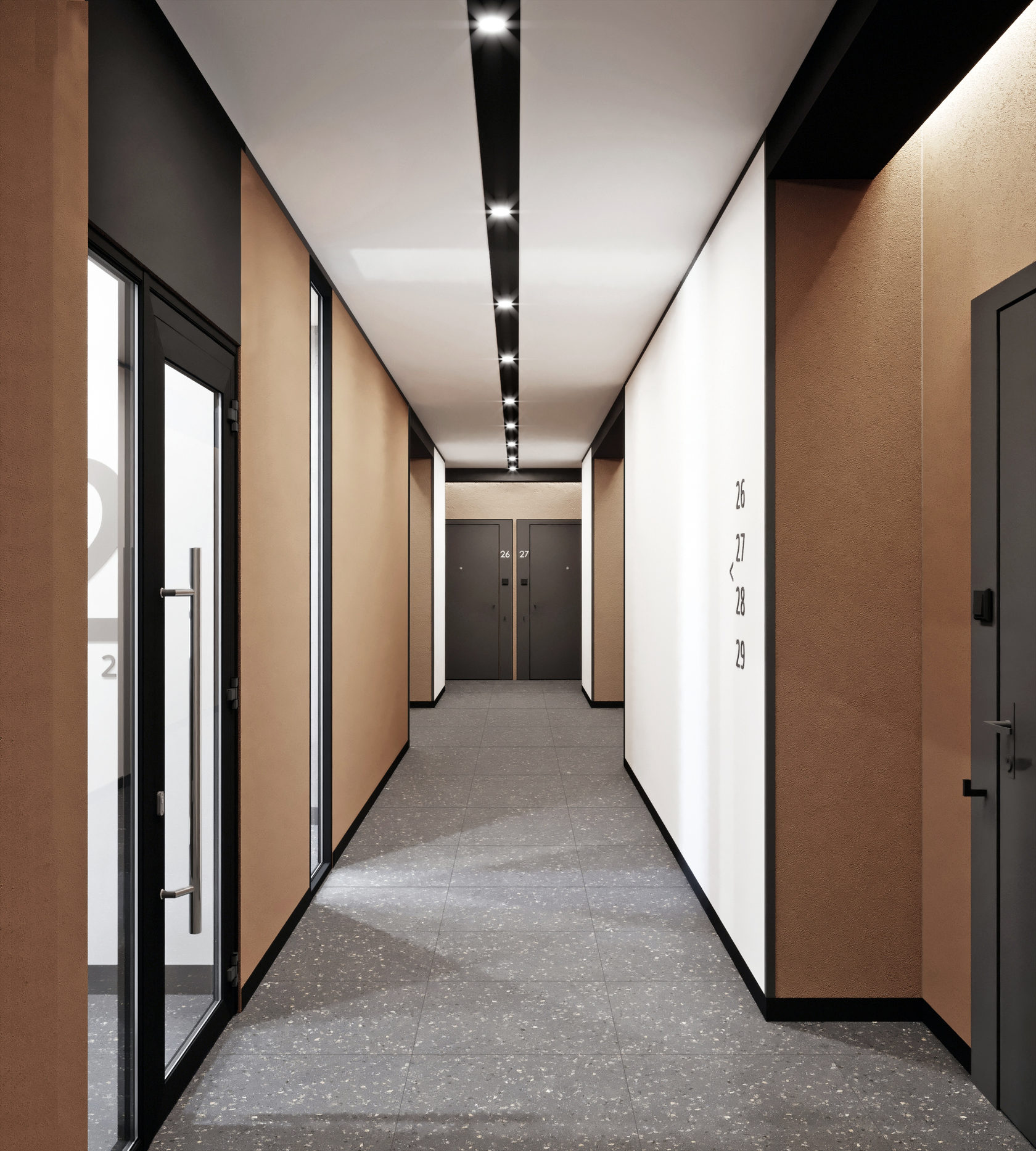 Проекты коридоров офисов