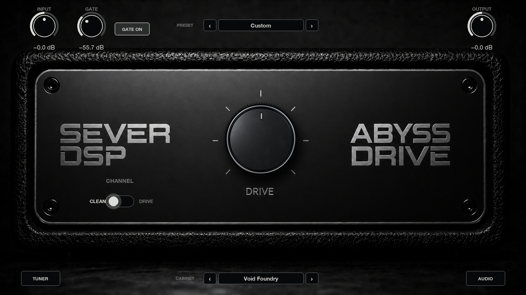 SEVER DSP Abyss Bass Drive interface