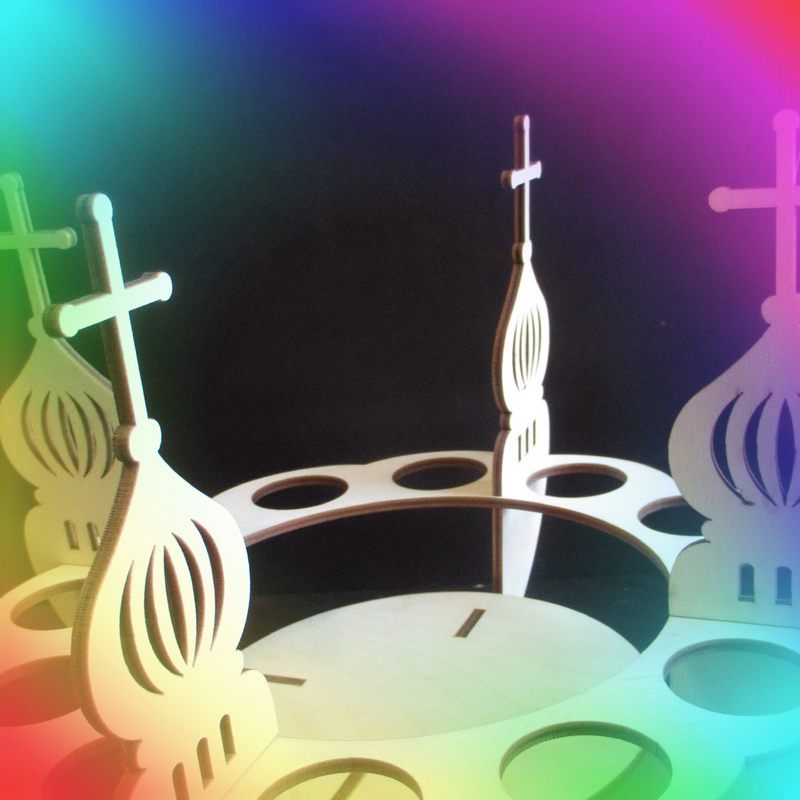 Подставка под 12 яиц из фанеры