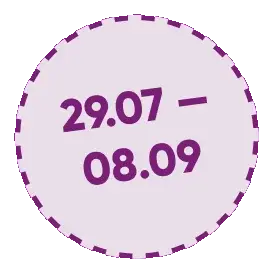 Акция с 29 июля по 8 сентября