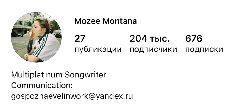 Mozee Montana — скриншот с сайта Маши Виво