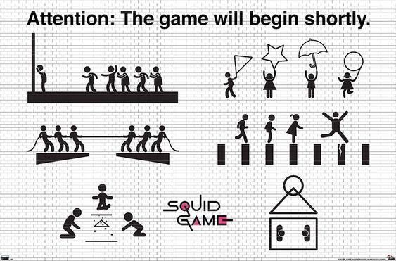 Игра в кальмара - символы и знаки