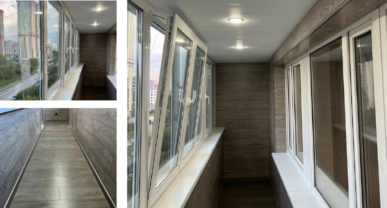 Остекление и отделка балкона в Москве от АртБАЛКОН