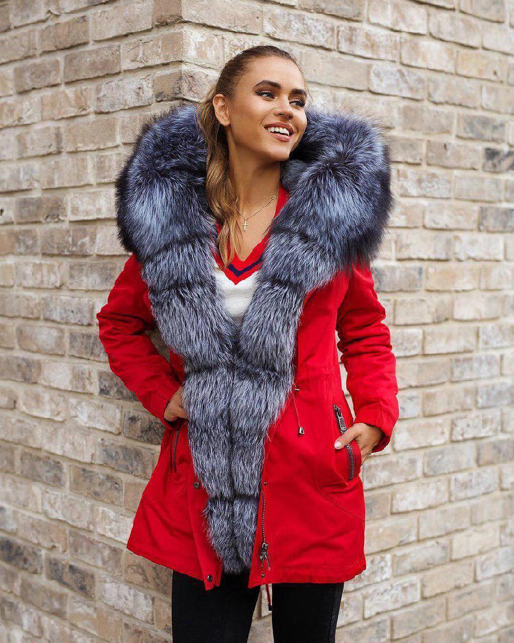 куртка парка женская зимняя с мехом