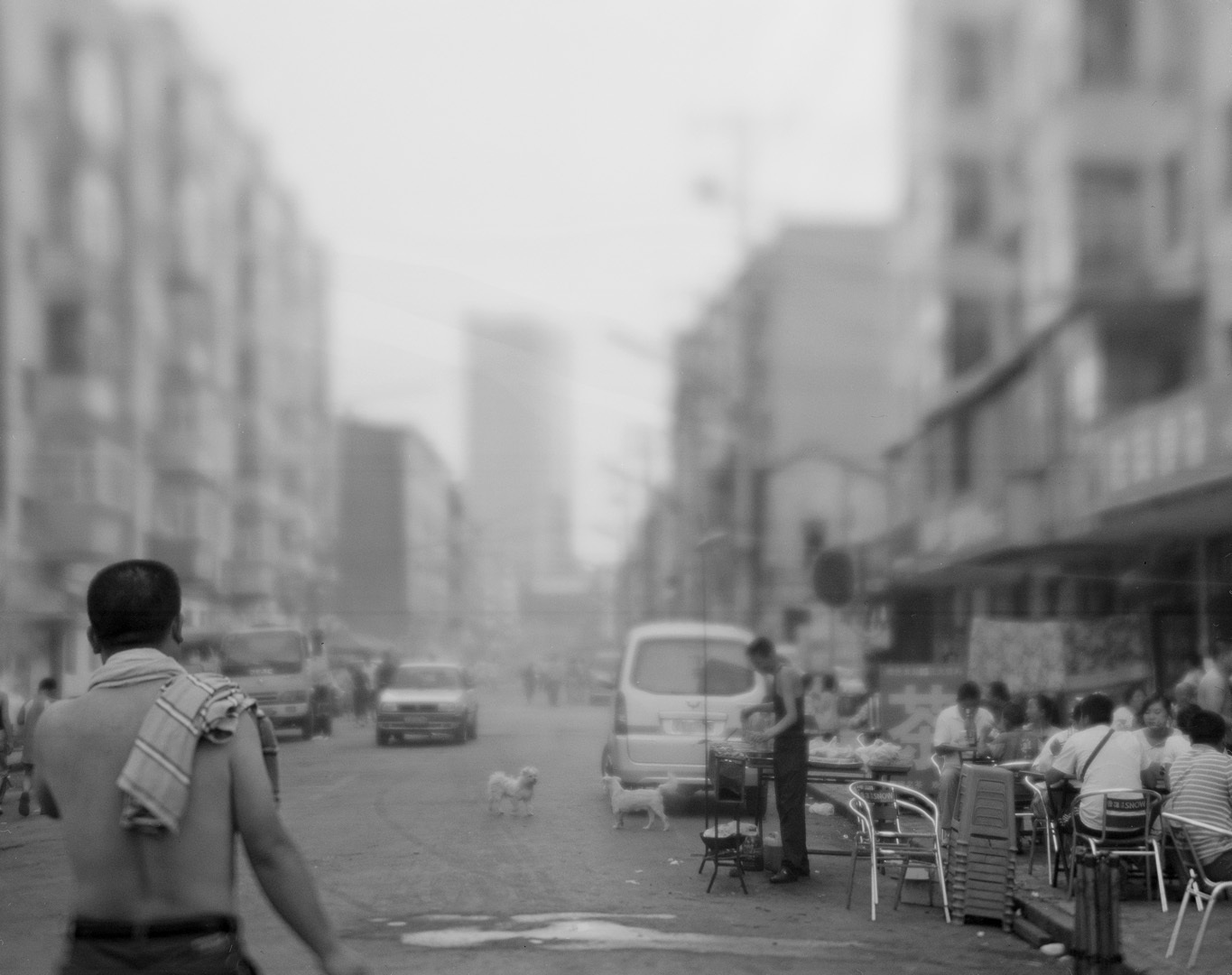 Centre of Harbin. China. 4x5 Negative. 2009.