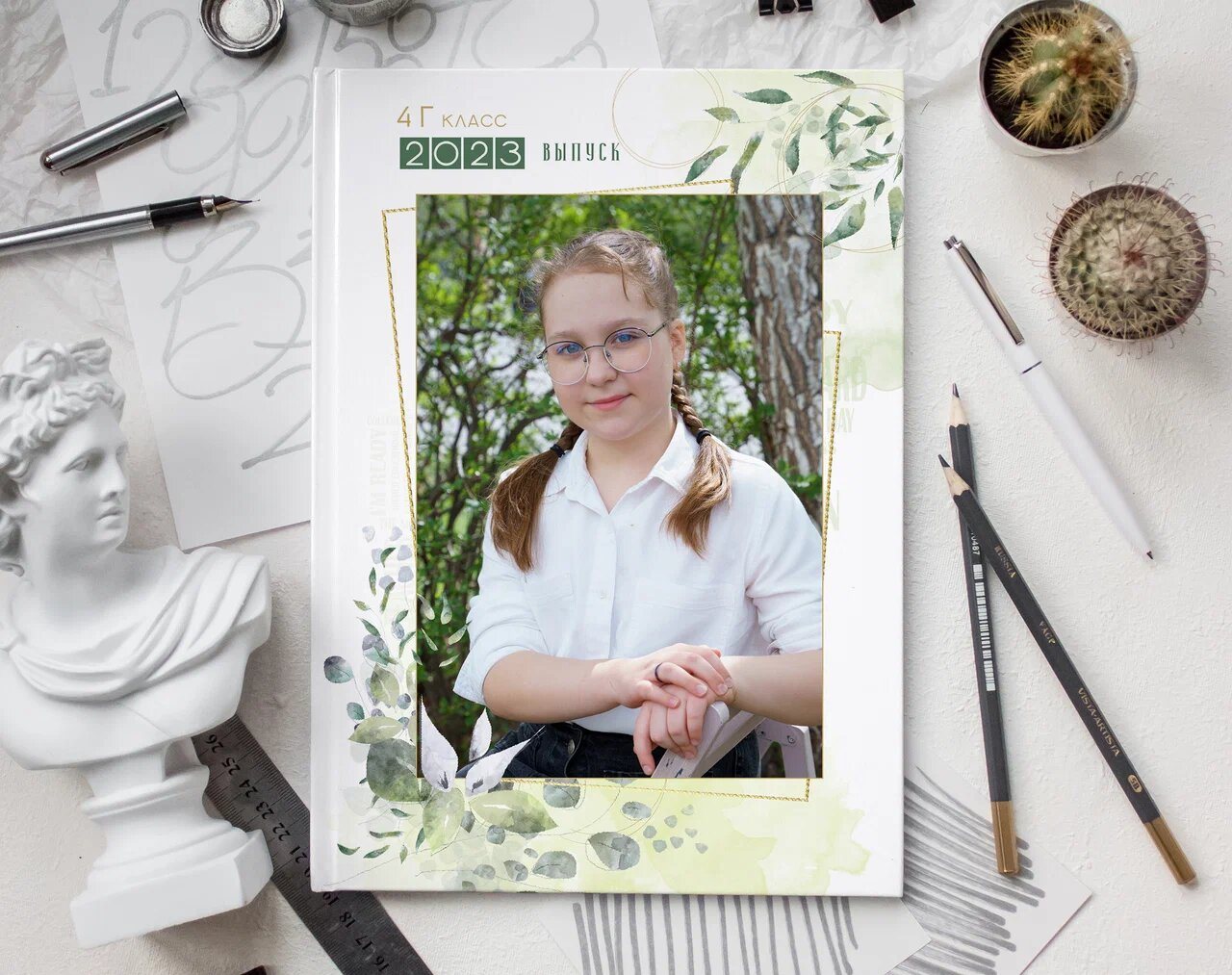 Дизайн 65 — выпускной альбом 4 класса, обложка