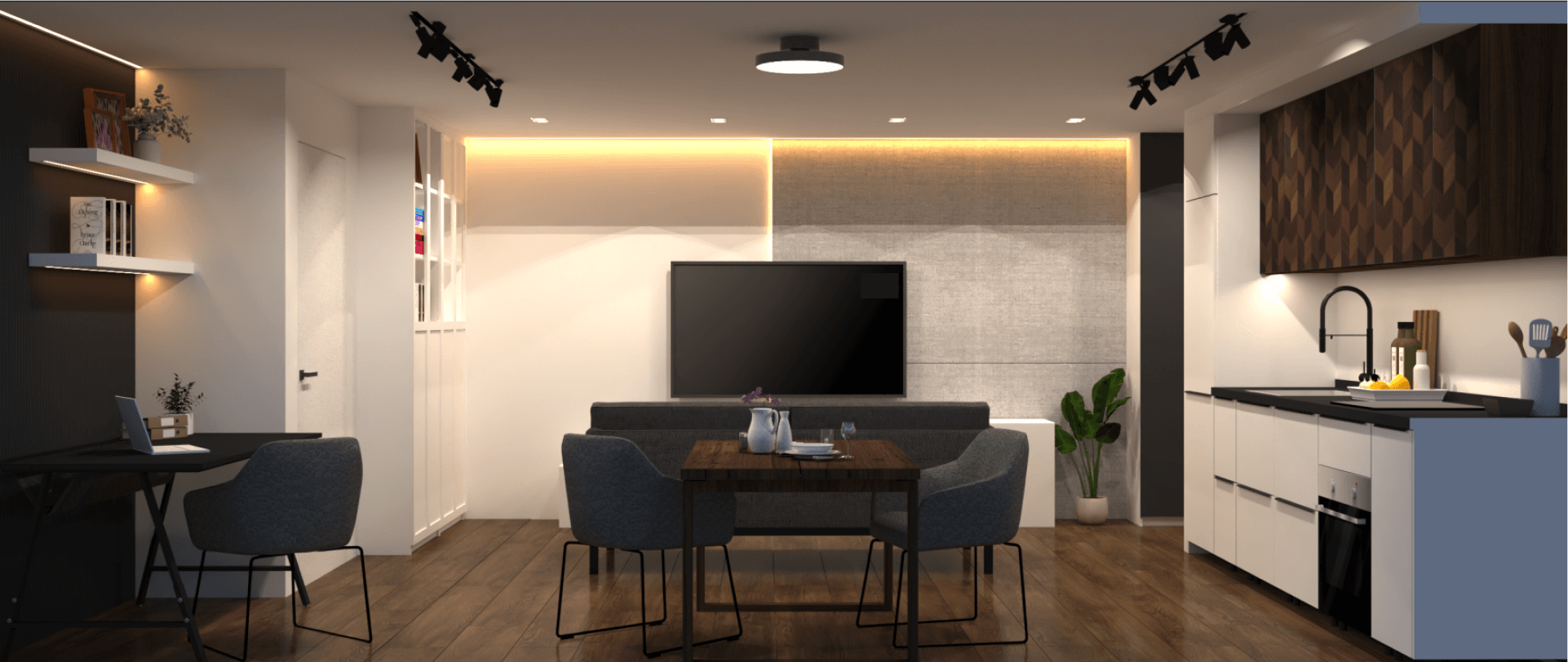 Проект Дизайна интерьера, квартира в Эстонии