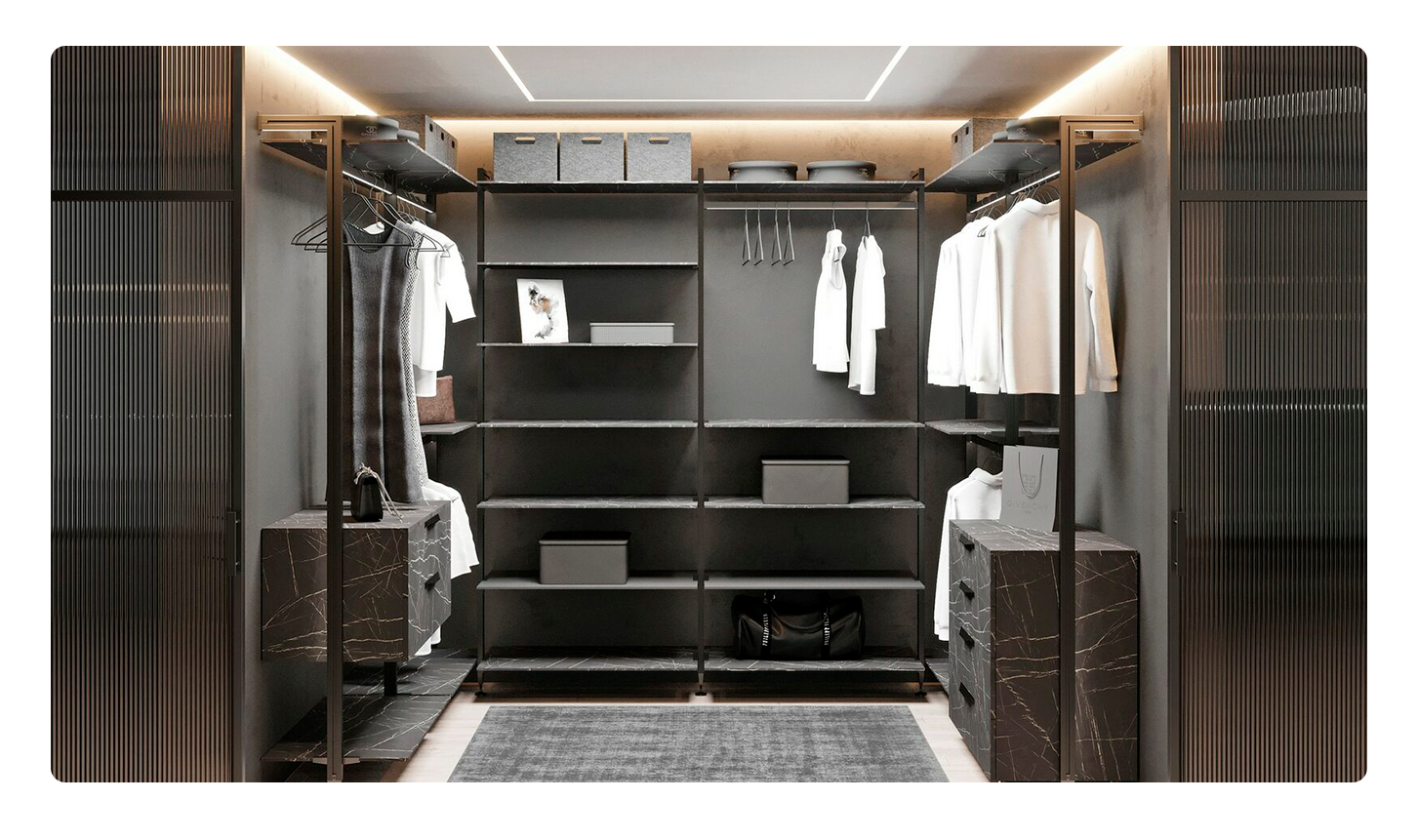 Стиль гардеробной системы MODENA