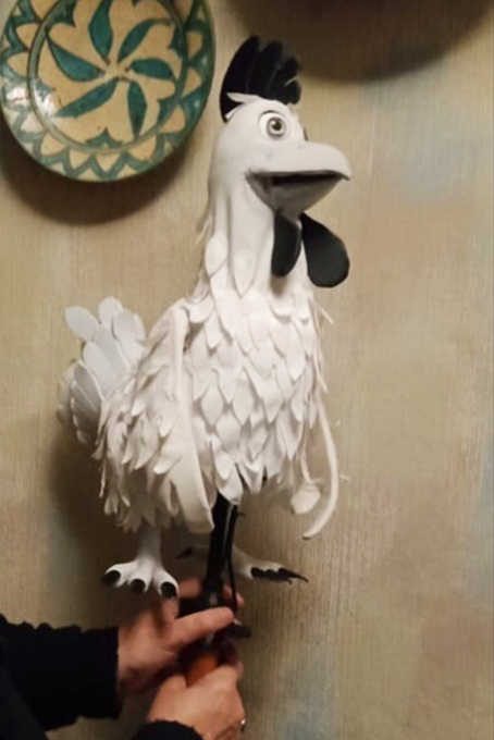 театральная кукла "Петух"