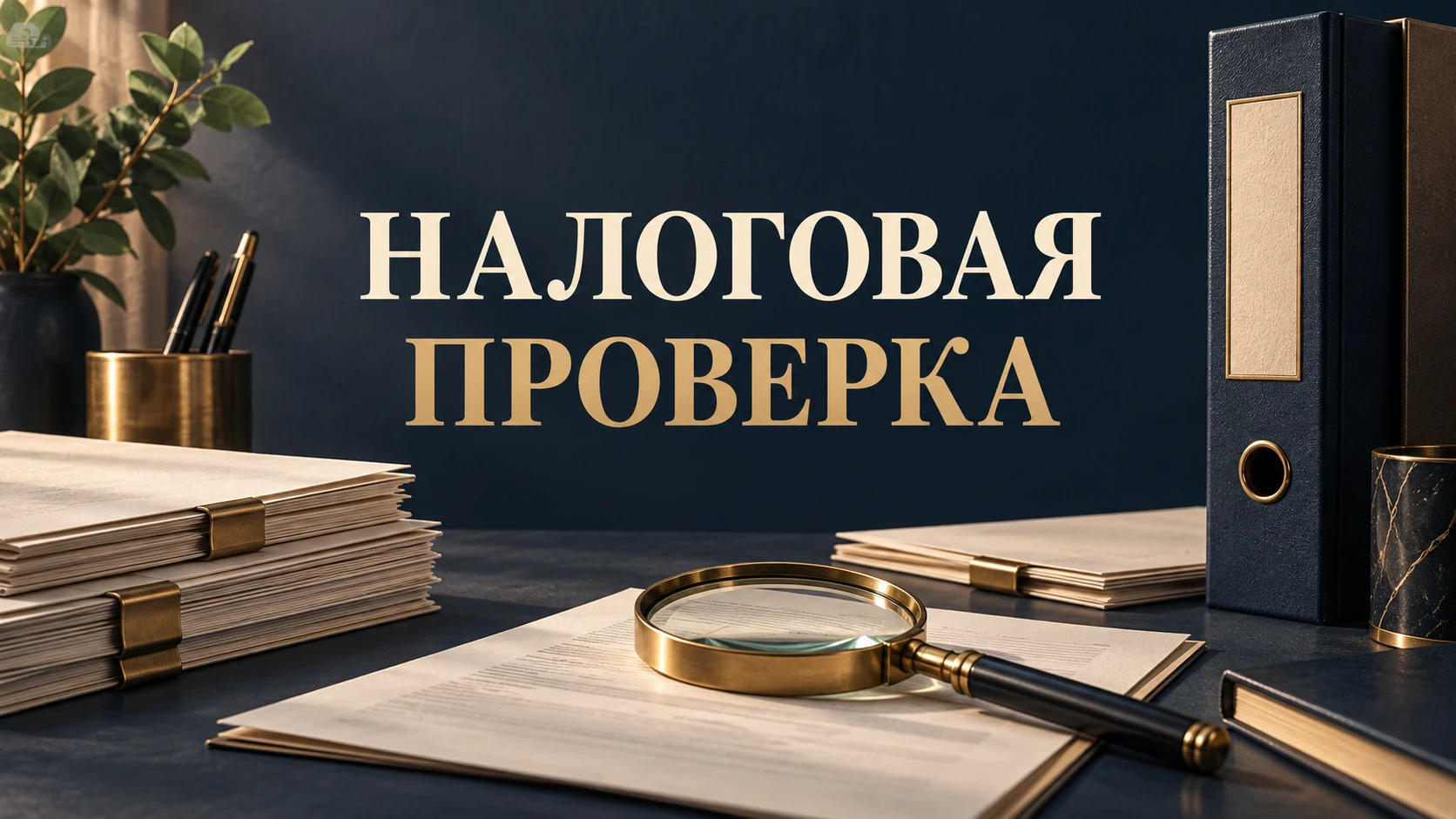 Концептуальная обложка статьи о подготовке компании к налоговой проверке