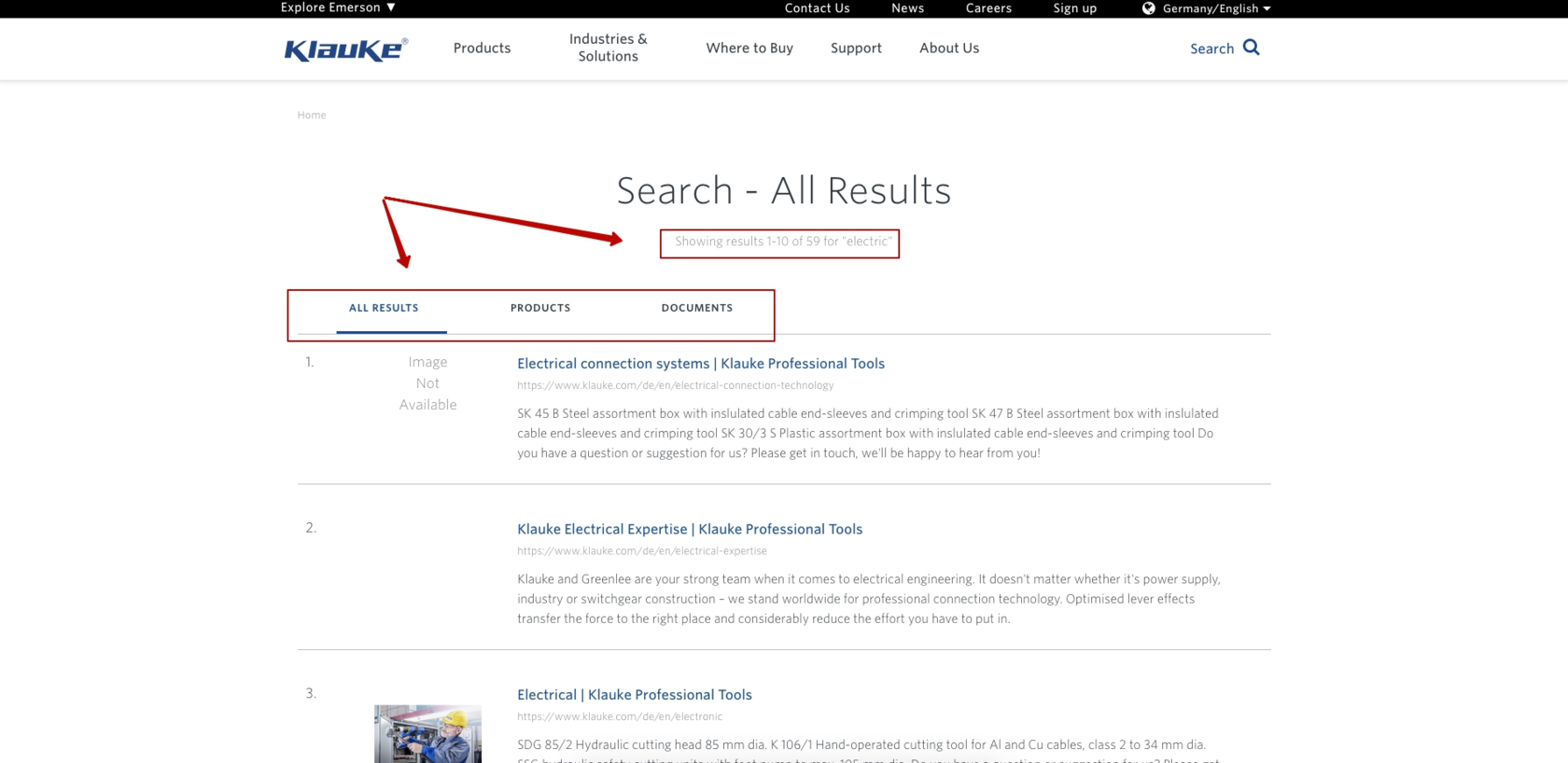 Пример фильтров на сайте