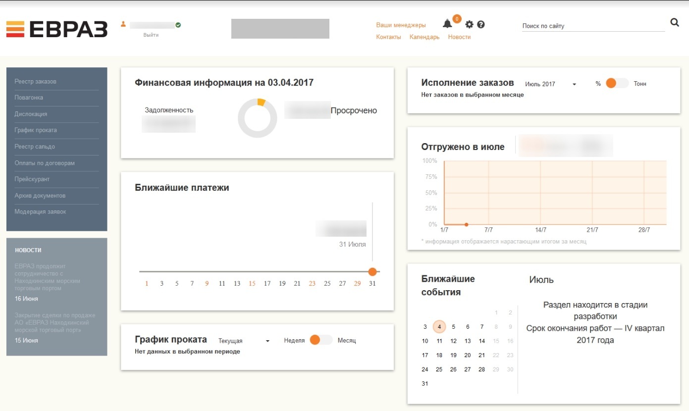 Кейс: Разработка личного кабинета на Битрикс для клиентов компании ЕВРАЗ  специалистами компании ИНТЕРВОЛГА