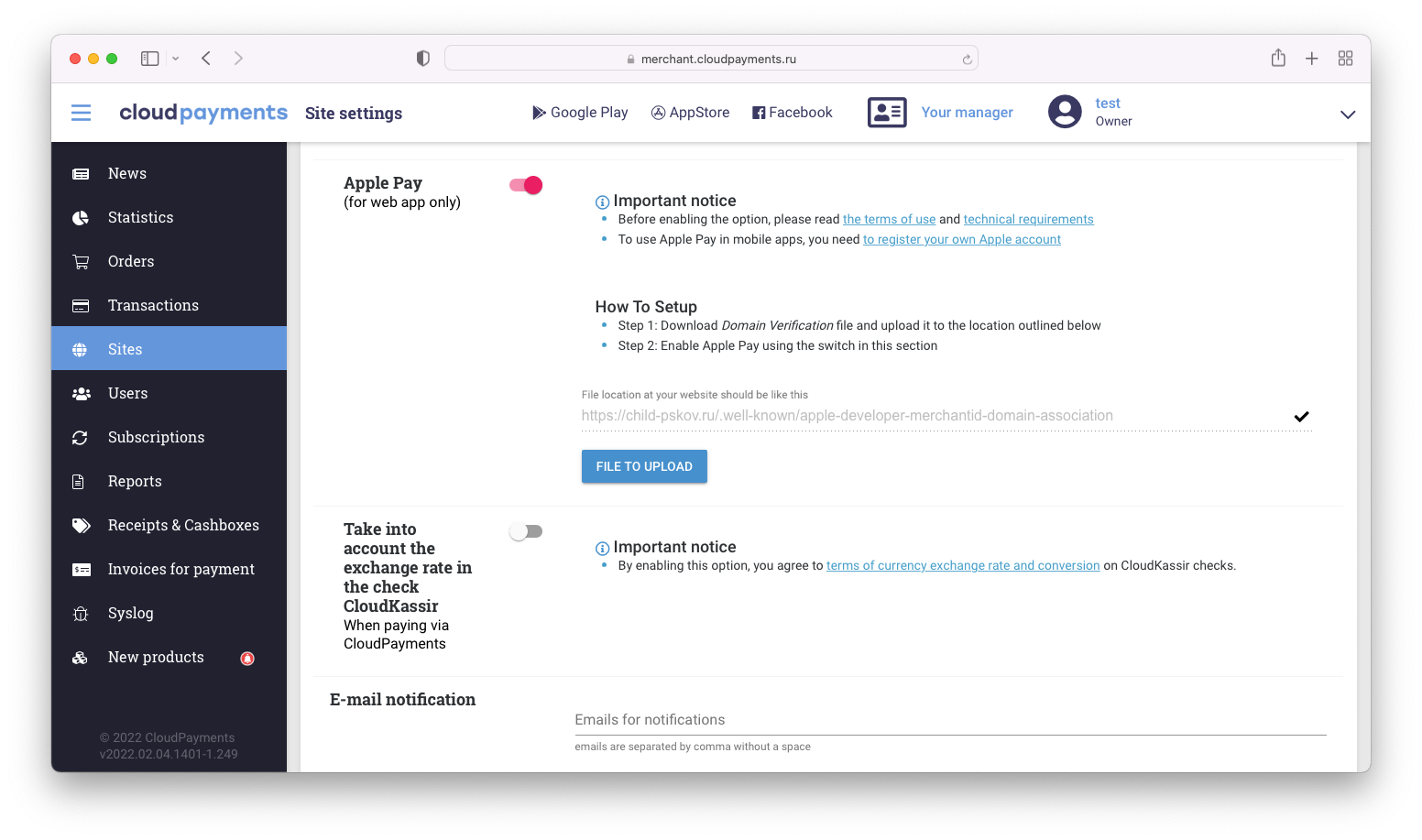 How to Set Up Cloudpayments │ Tilda Help Center