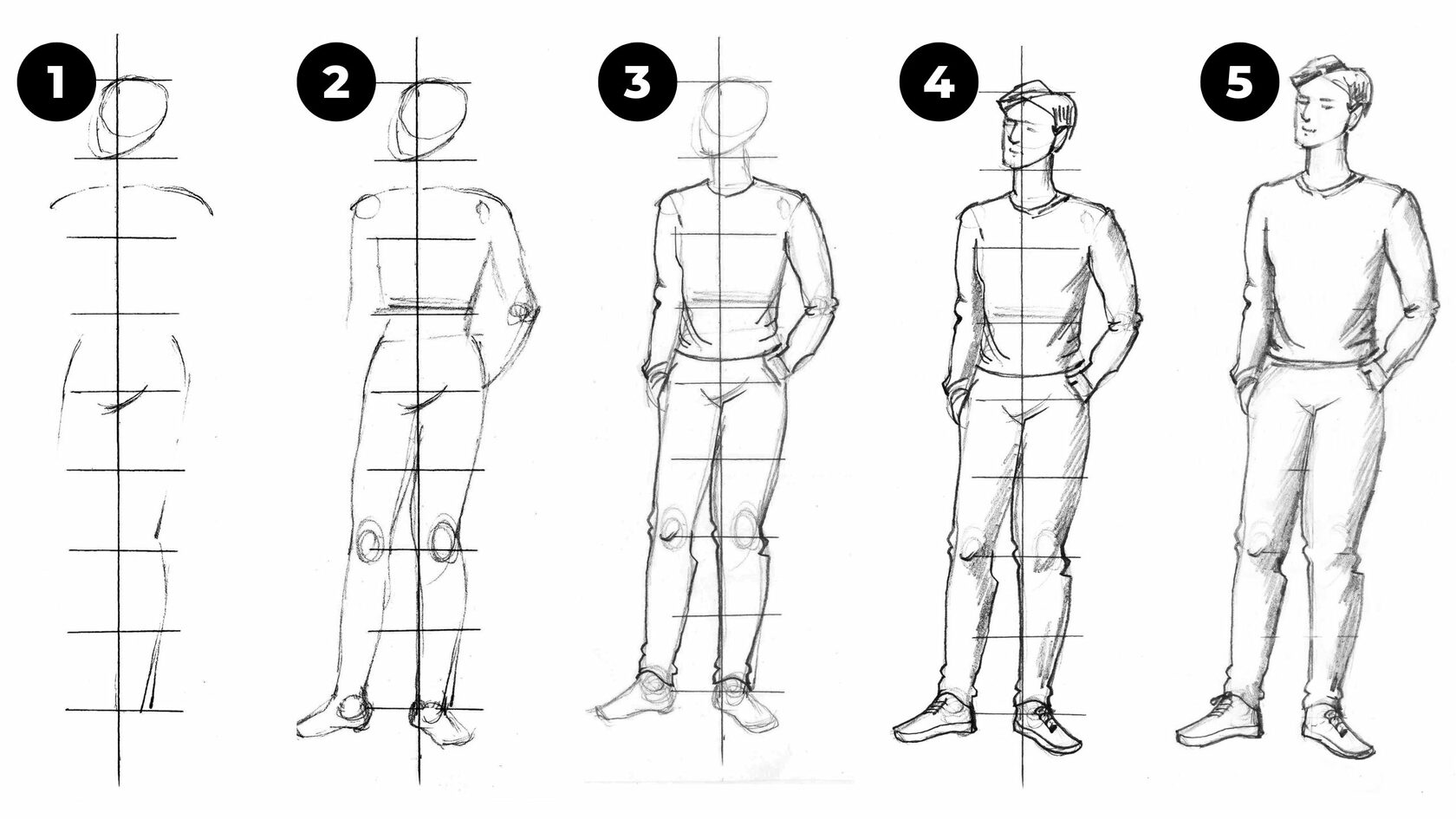 Drawing the Human Figure Using Basic Shapes Lesson by Wingfoxworkshop on  DeviantArt