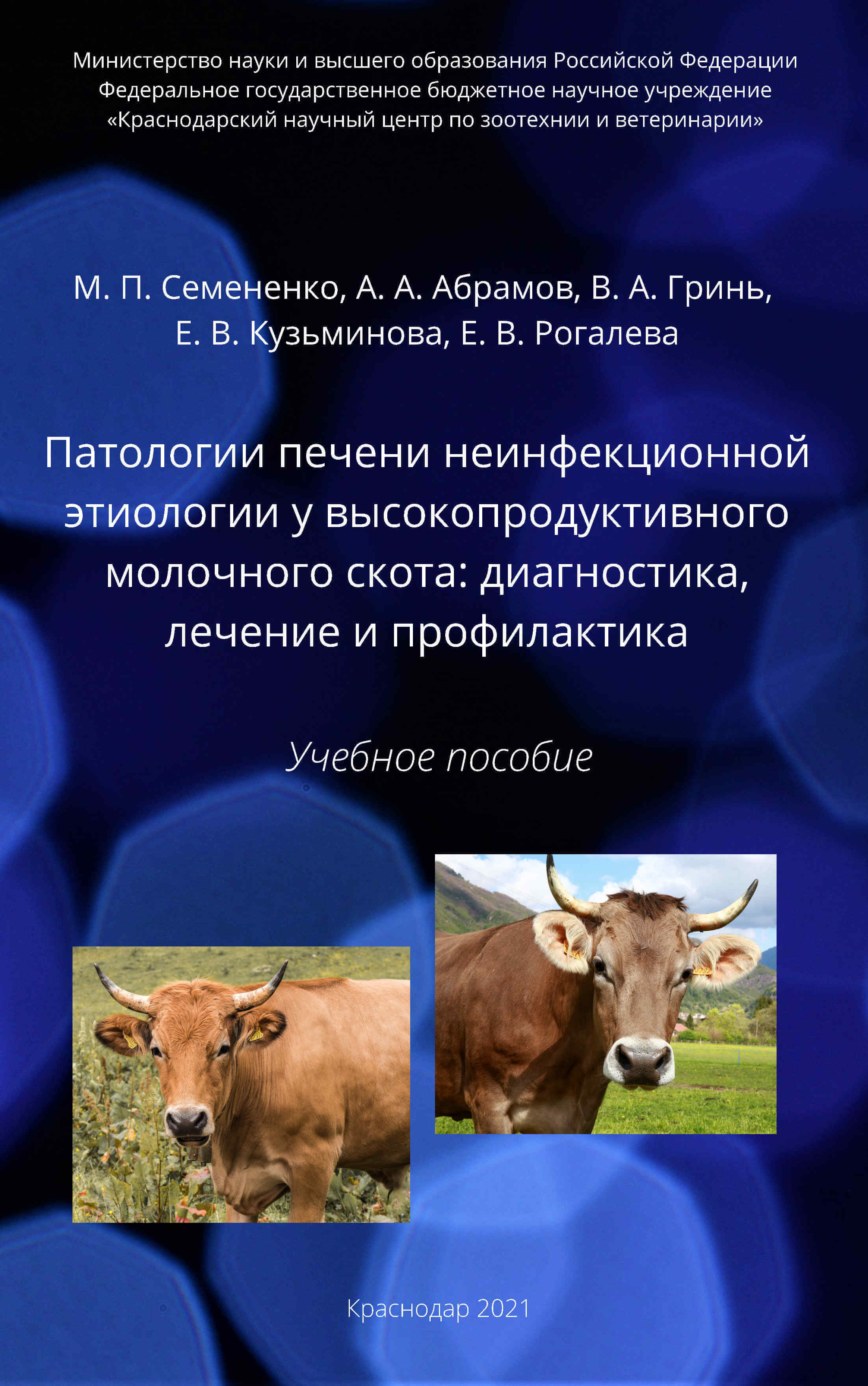 Патологии печени неинфекционной этиологии у высокопродуктивного молочного скота: диагностика, лечение и профилактика, животноводство, высокопродуктивный молочный скот, потологии печени, неинфекционная этиология, лечение и профилактика болезней КРС, Краснодарский научный центр по зоотехнии и ветеринарии, ФГБНУ КНЦЗВ