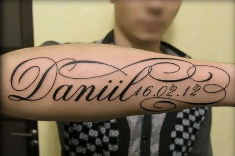 Татуировки в виде имен: красивые шрифты для надписей