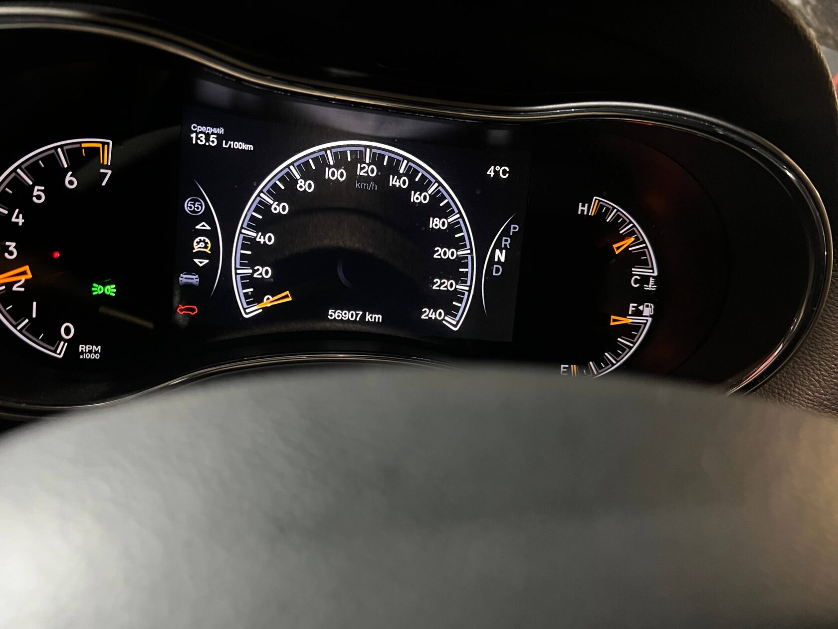 Jeep Grand Cherokee WK2 после замены антифриза