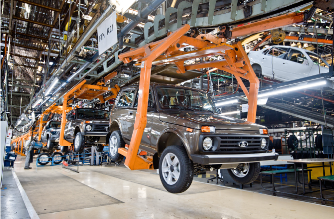 LADA Niva на конвейере