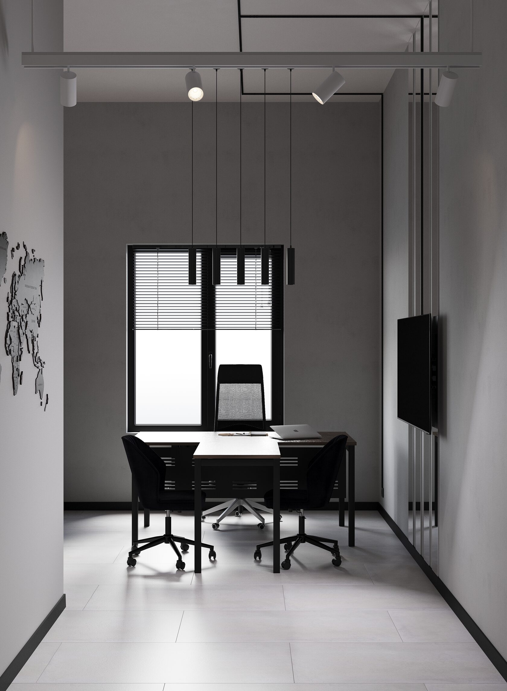 зона руководителя в офисе интерьер