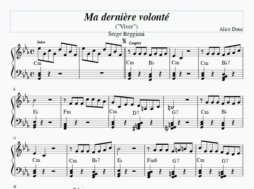 Ma dernière volonté