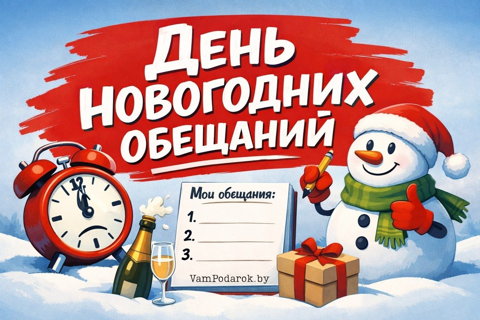День новогодних обещаний