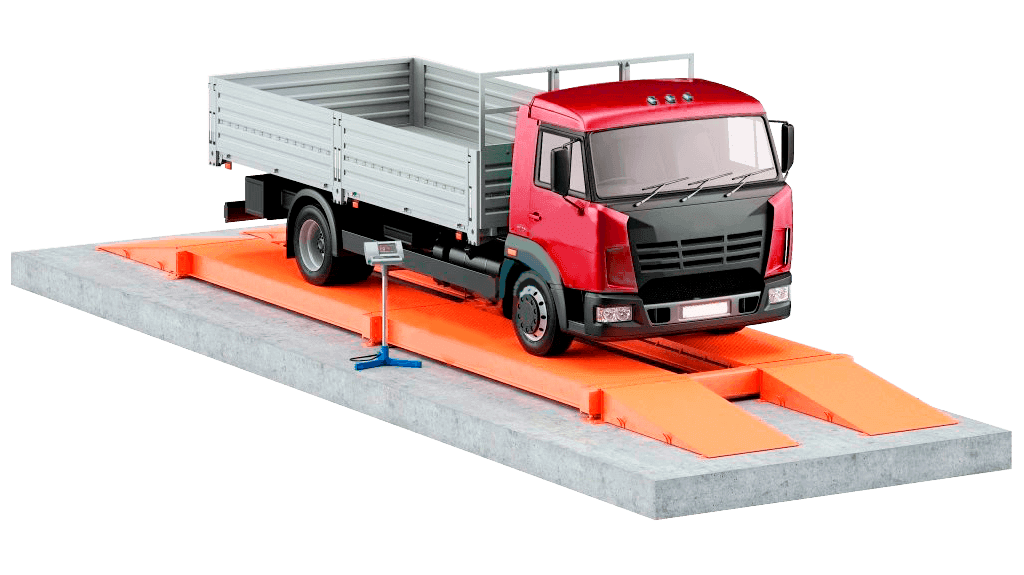 Камаз на автомобильных весах