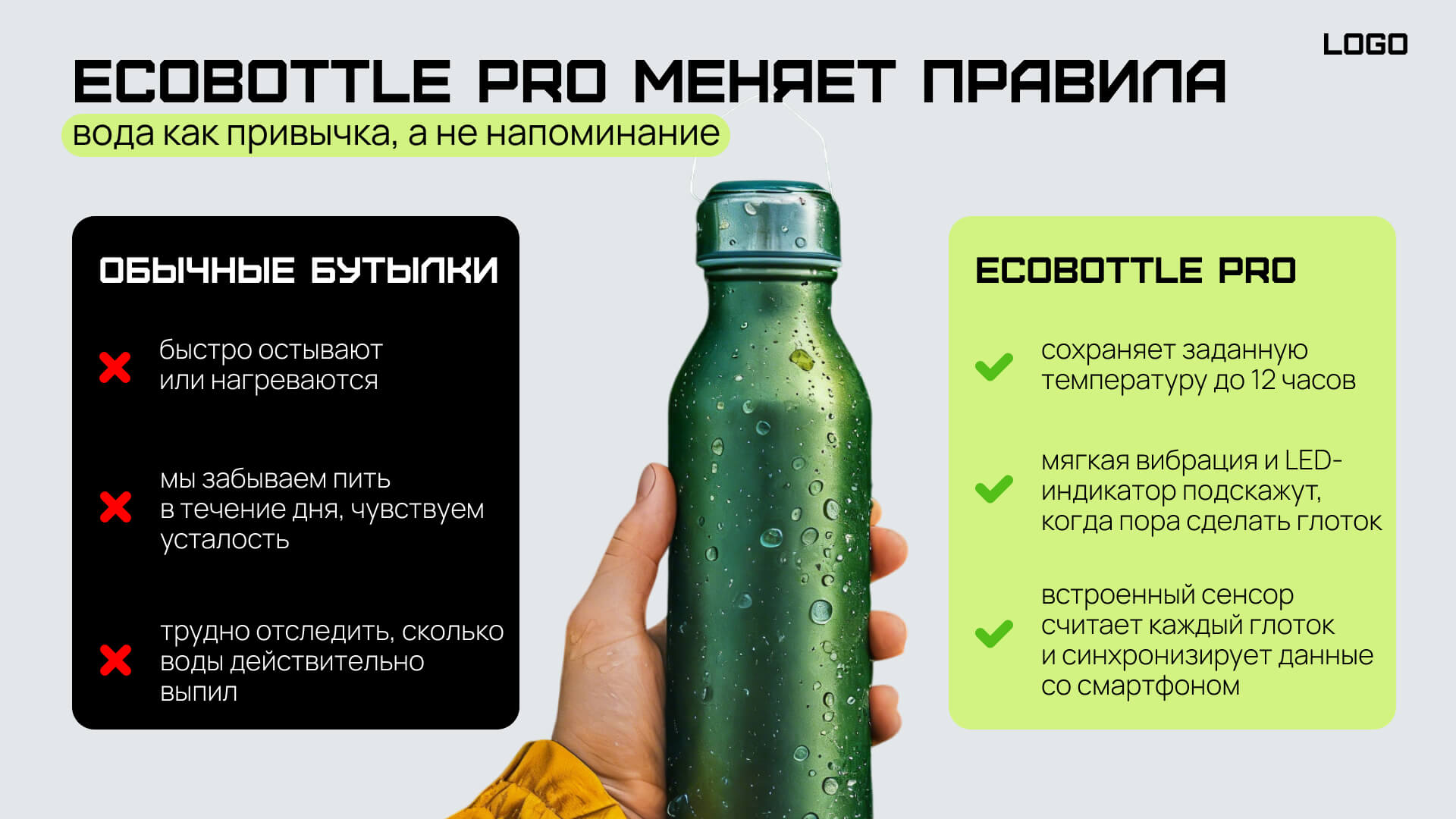 Бизнес презентация: пример слайда