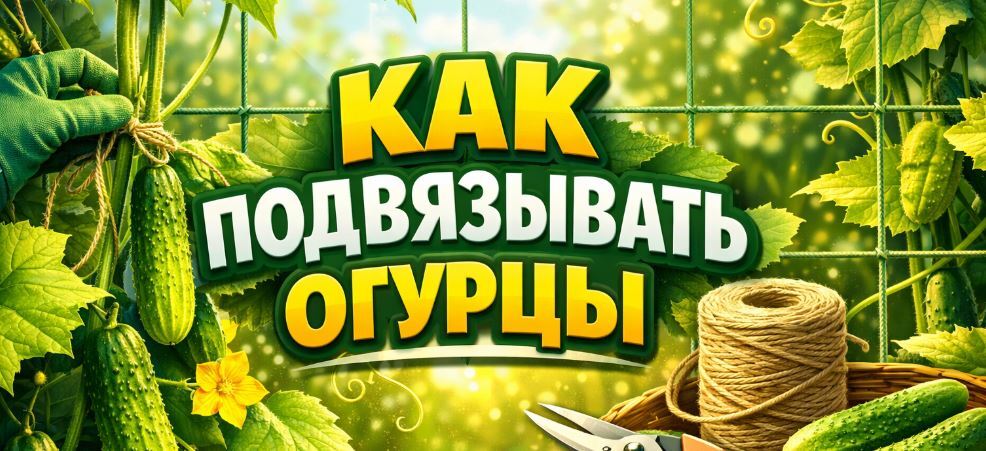 Как правильно подвязать огурцы