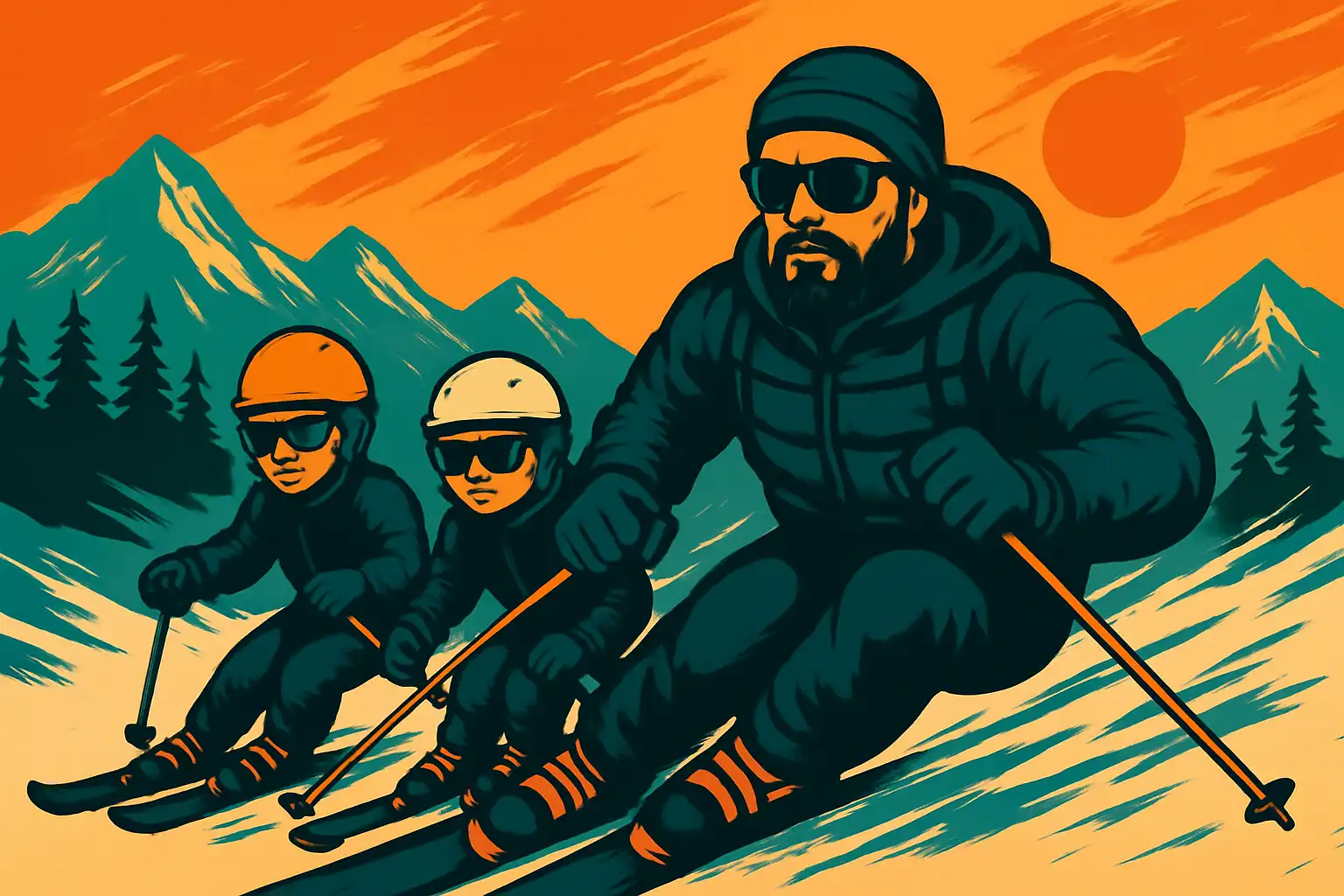 Как проходит первый урок по лыжам и сноуборду у детей