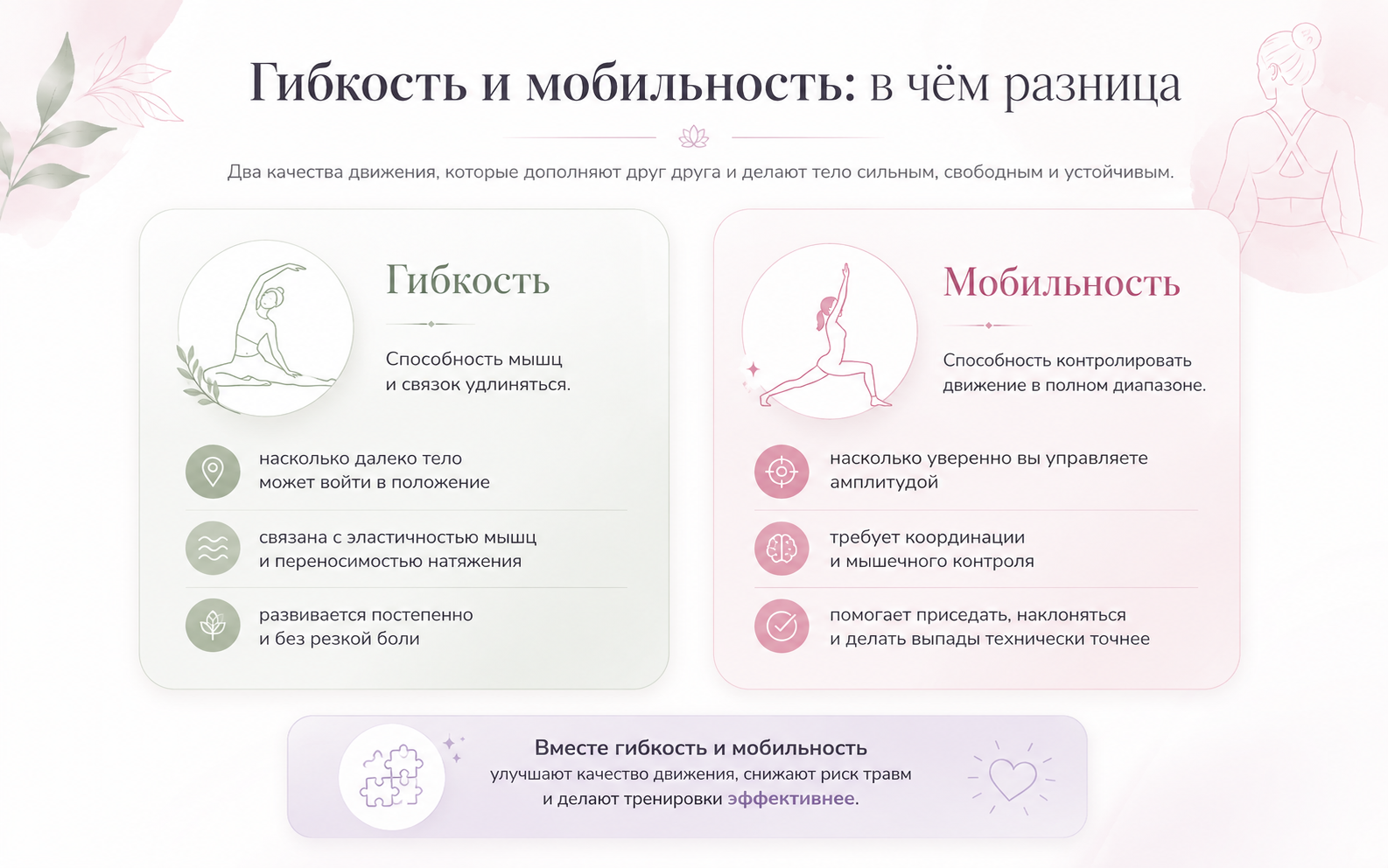 Чем гибкость отличается от мобильности
