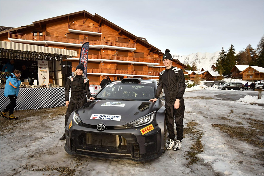 Сами Паяри и Энни Мялконен, Toyota Yaris Rally2, Rallye National Hivernal du Dévoluy 2023