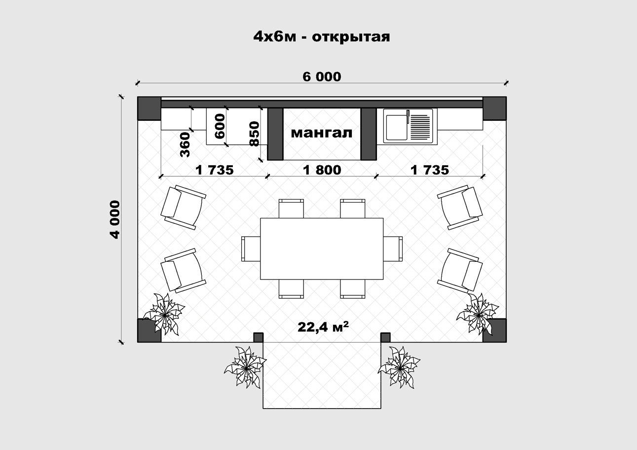 План беседок авс отель