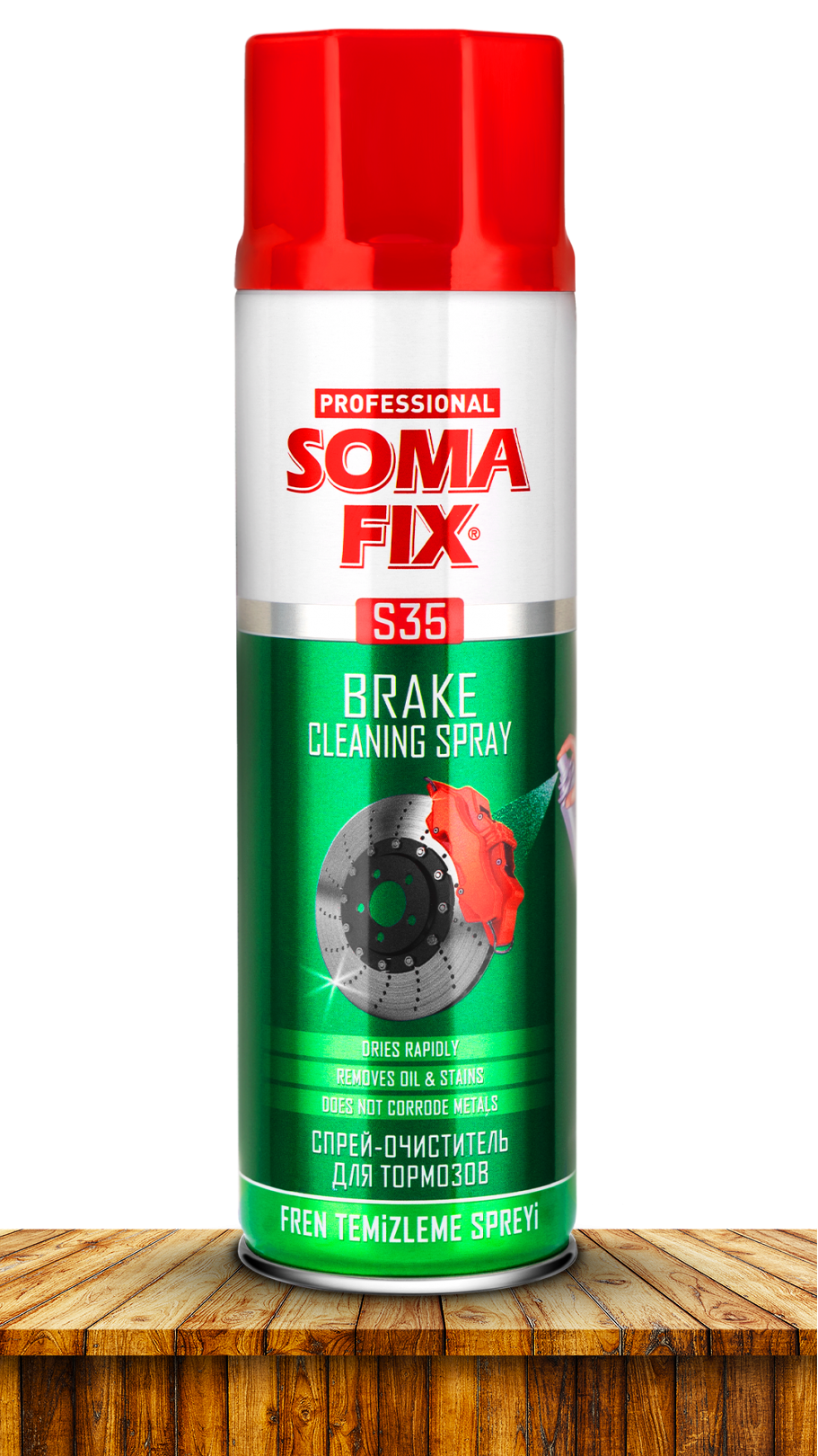 Спрей-очиститель для тормозов SOMA FIX 500 мл. от завода производителя с доставкой в ваш город 