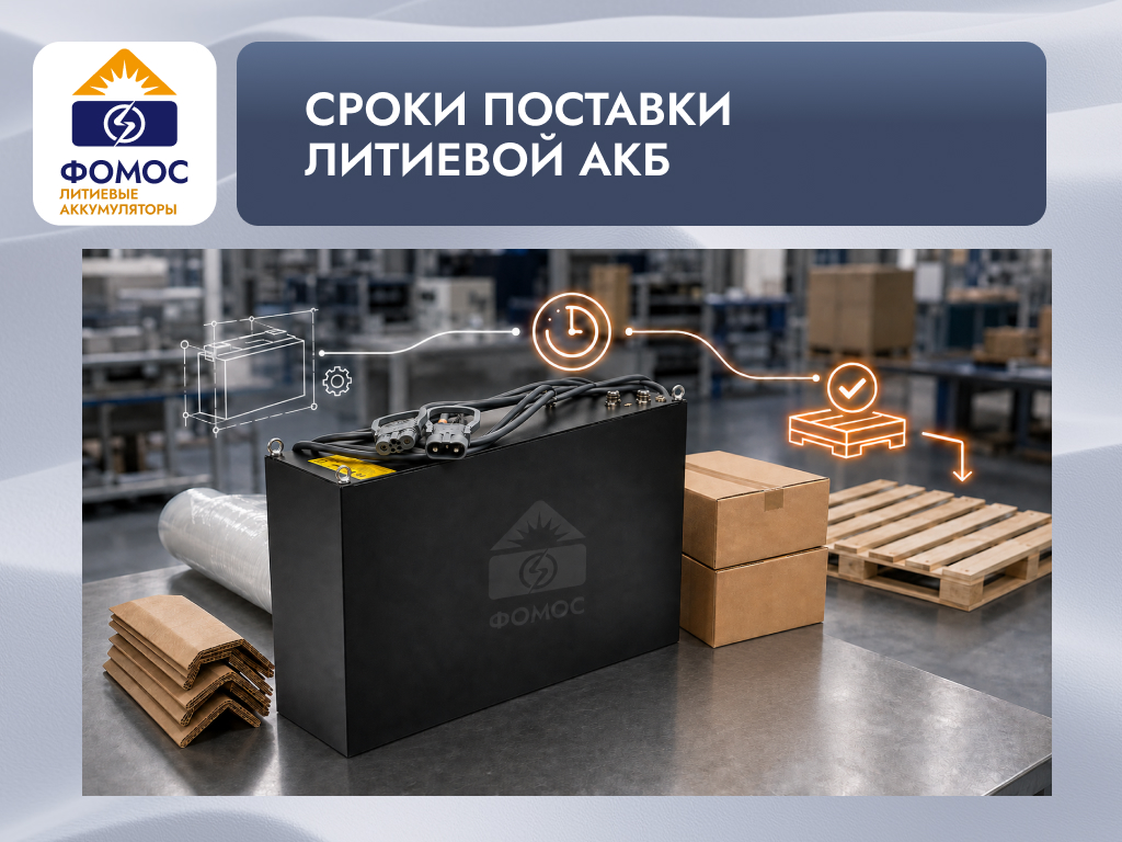 сроки поставки литиевых тяговых АКБ