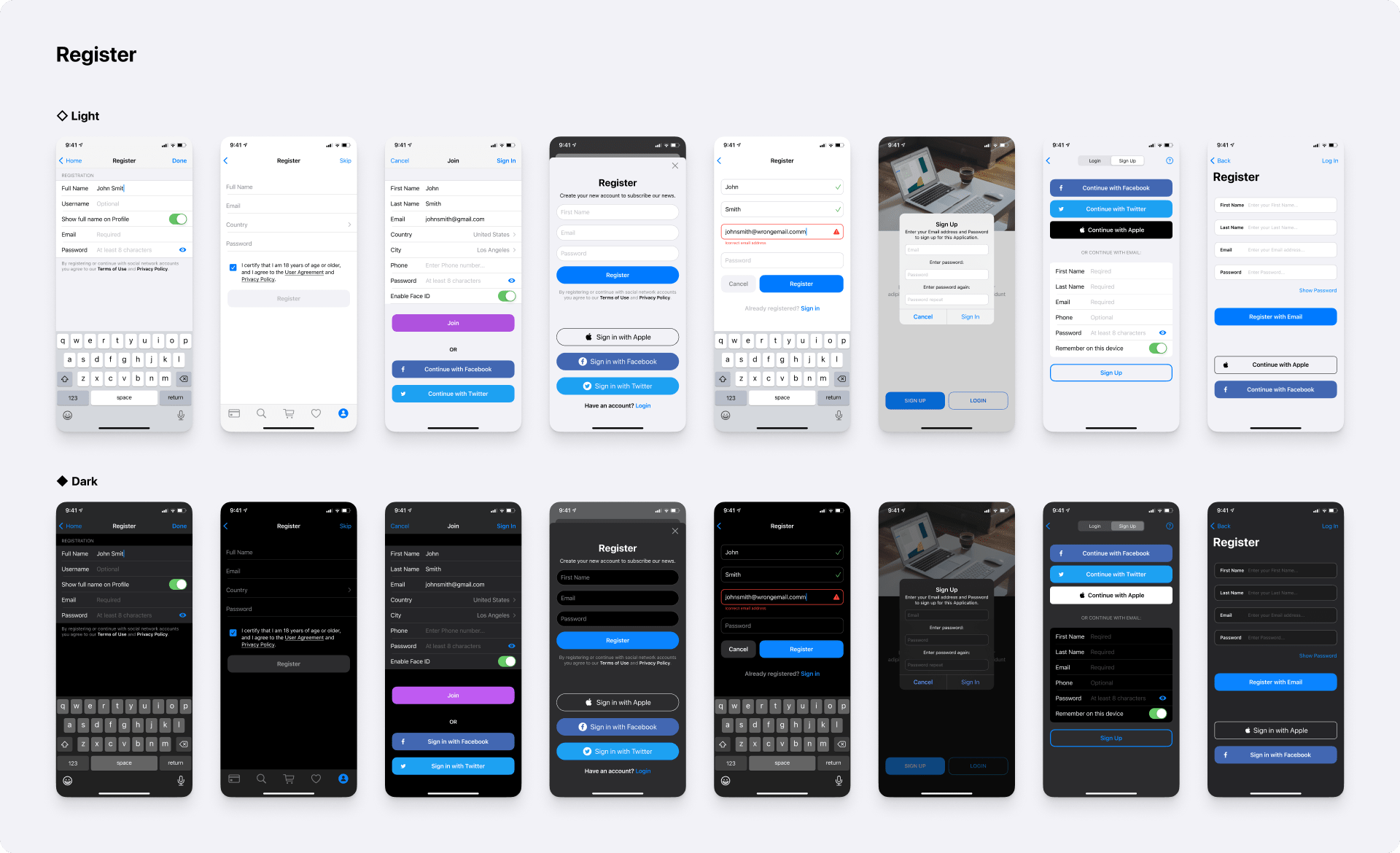 Full iOS 15 UI Kit — Figma mobile app templates preview