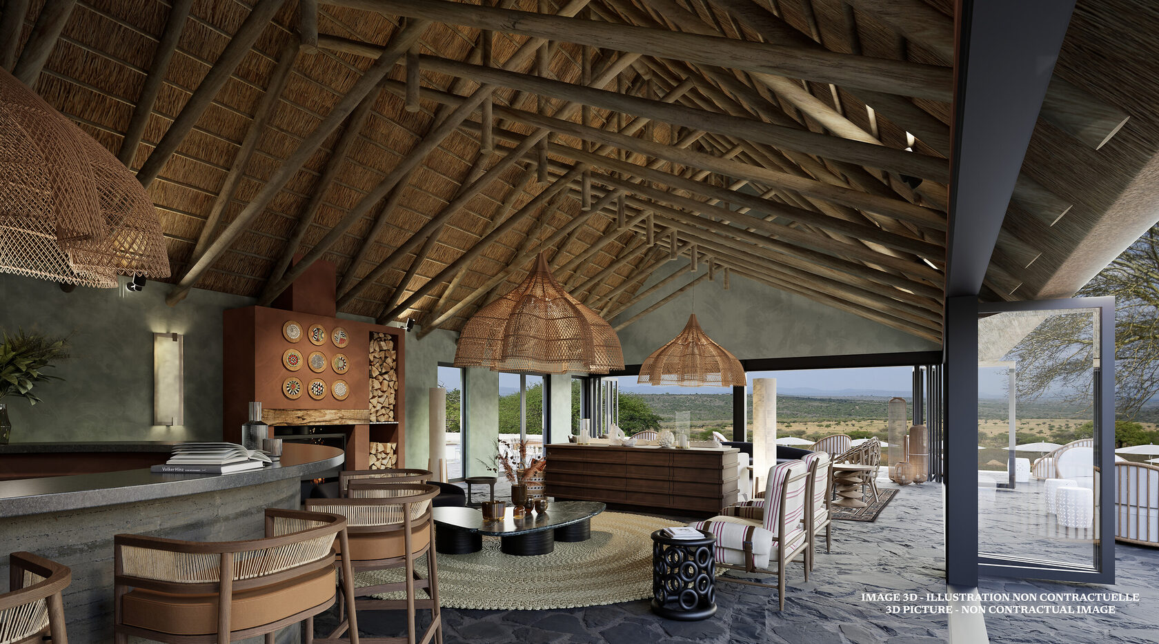 Лаунж и бар Vikela Safari Lodge