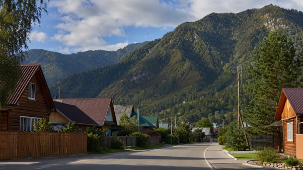 Село Чемал в Горном Алтае