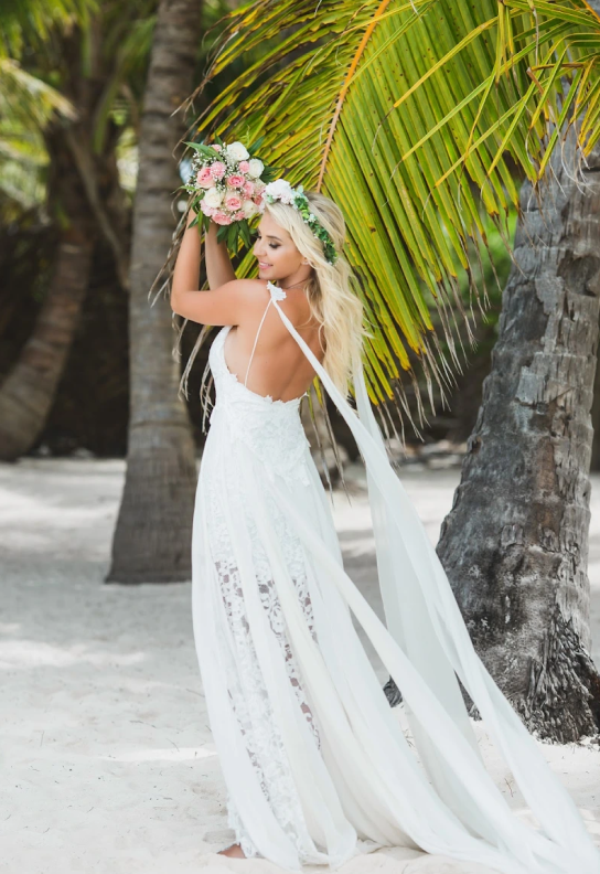 bride with a bouquet