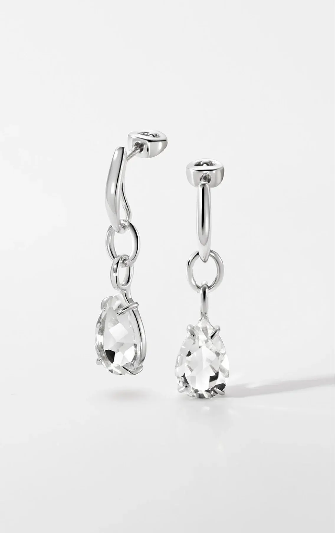 Серьги «Тишина» из серебра